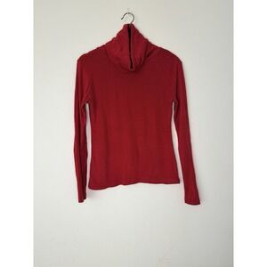 Vintage 90s Red Cowl Neck Knit Top Partners from Mervyn's Women's L